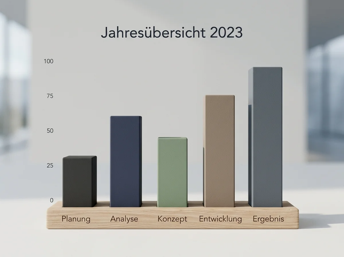 Schlichtes Balkendiagramm, das Unterschiede zwischen Altersgruppen zeigt