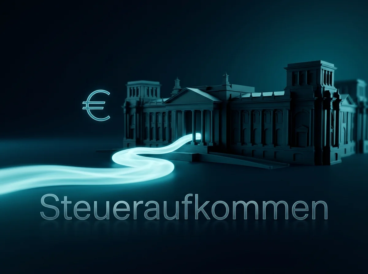 Symbolische Darstellung des Steueraufkommens aus Online-Glücksspiel als Einnahmequelle des Staates