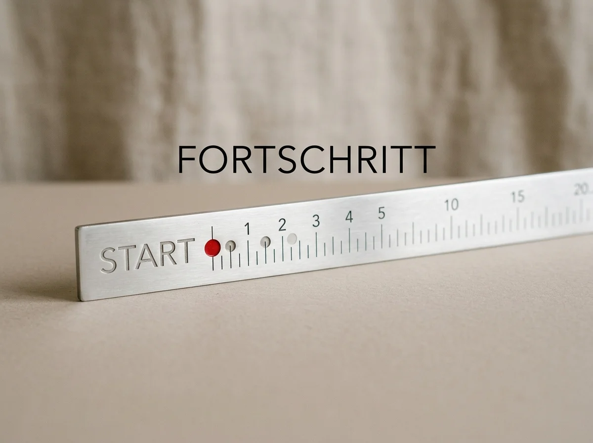 Schlichte Zeitskala, die sehr kurze Zeitspannen markiert