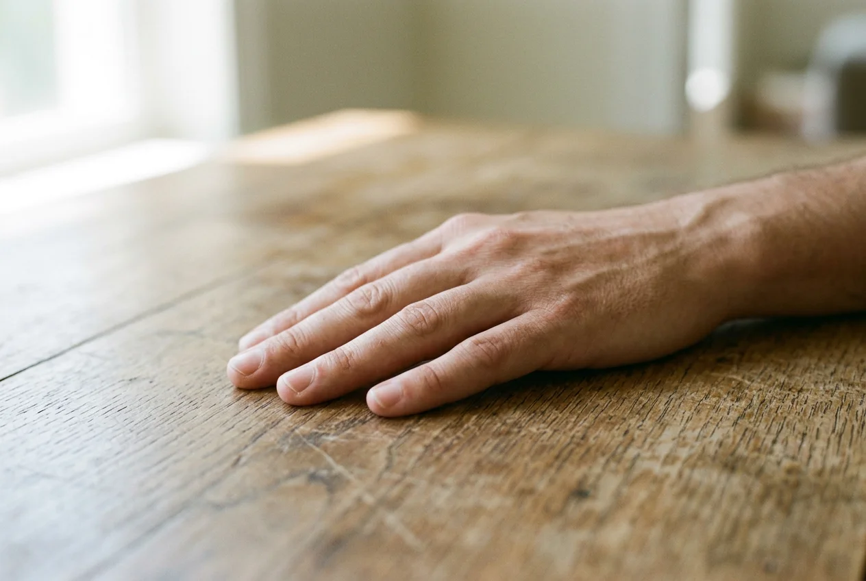 Symbolische Darstellung einer bewussten Spielpause als ruhende Hand